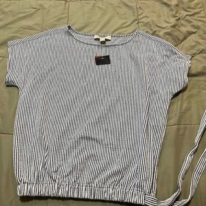 Michael Kors Cinch Crew Neck Blouse Top brand new with tags